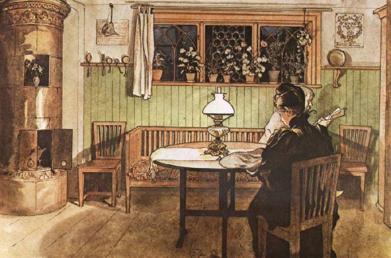 When the Children have gone to bed, Carl Larsson